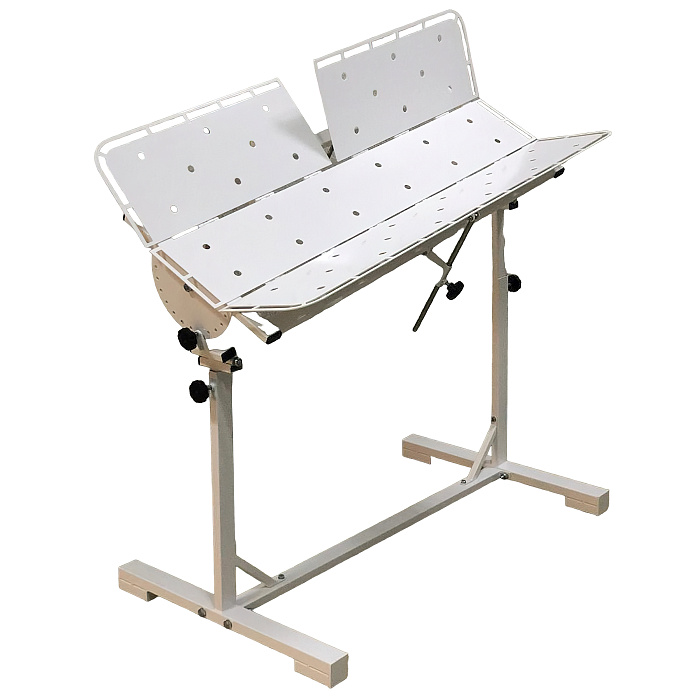 ТД ВЕТ Стол ветеринарный СВУ-27.01 /Классик/ 1260x760x900-1200h, по Виноградову, с рег. высоты и наклона, краска (каркас белый)