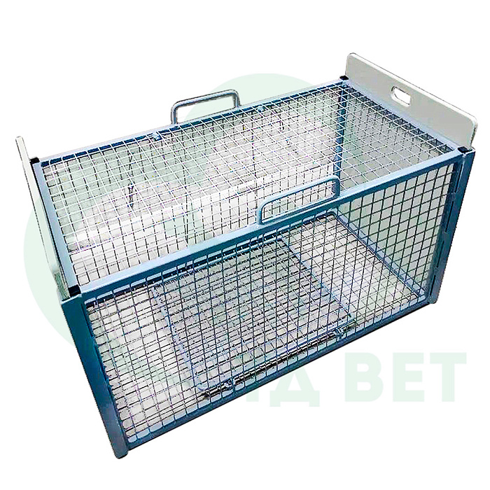 ТД ВЕТ Клетка-ловушка двухдверная КЛ-5, 1010x370x395(700)h мм
