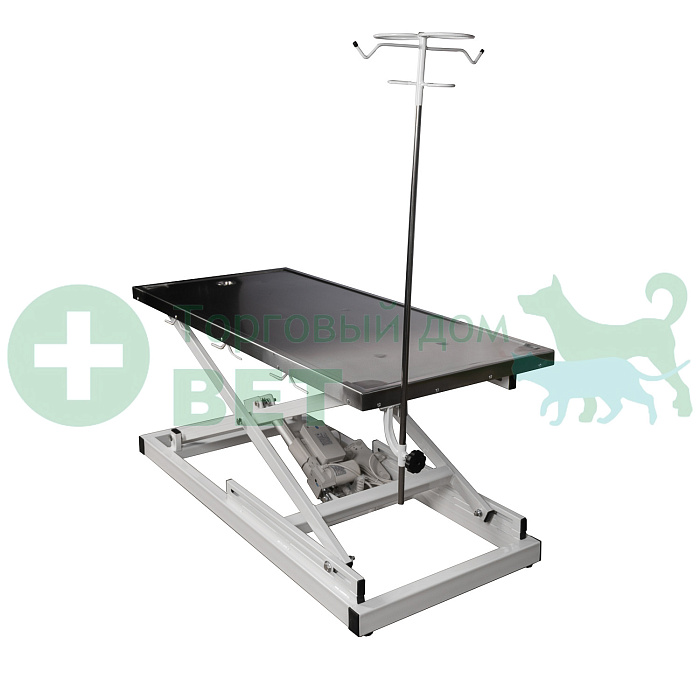 ТД ВЕТ Стол ветеринарный VETBOT-71.1500, слив, штатив, электр., 1500x600x(330- 1050)h мм (каркас серый)