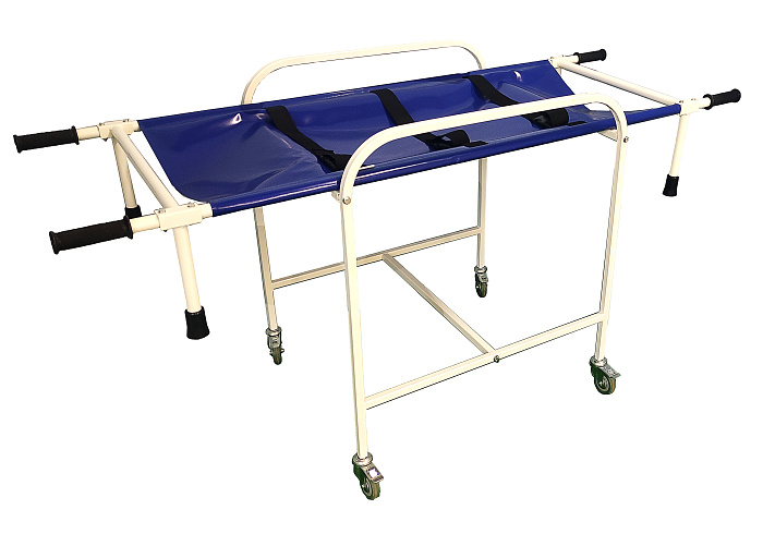 ТД ВЕТ Тележка ветеринарная СВУ-28 с носилками 1700x680x900h мм (каркас серый)