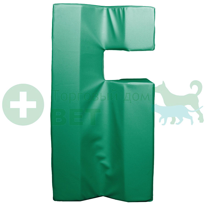 ТД ВЕТ Подушка для фиксации животных при кардио и узи-процедурах 900х450х300h мм (кож.зам. зелёный)