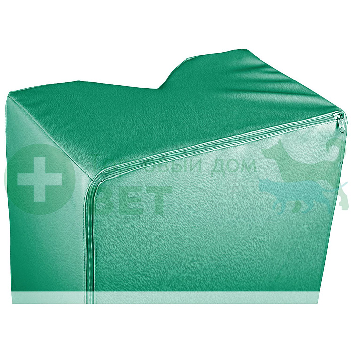 ТД ВЕТ Подушка для фиксации животных при кардио и узи-процедурах 900х450х300h мм (кож.зам. зелёный)
