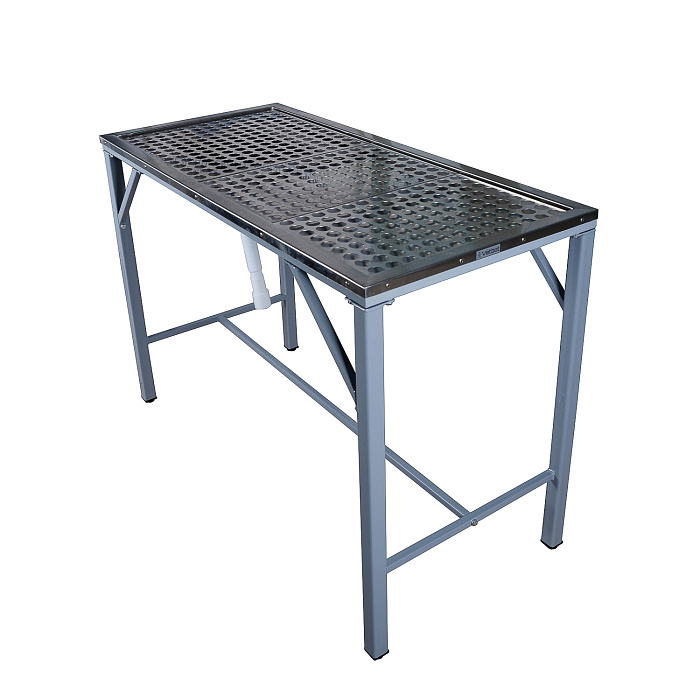 ТД ВЕТ Стол стоматологический VETBOT-76.00, 1300х600х800 мм, каркас серый, (без полки)