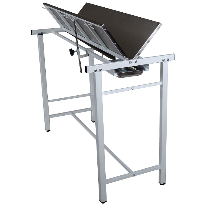 ТД ВЕТ (из наличия) Стол ветеринарный СВУ-8 V-образная столешница, П-образный каркас, 1350x625x980h мм