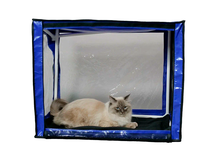 ТД ВЕТ Выставочная палатка с ковриком для кошек и малых пород собак 550х450х450h (разборная)