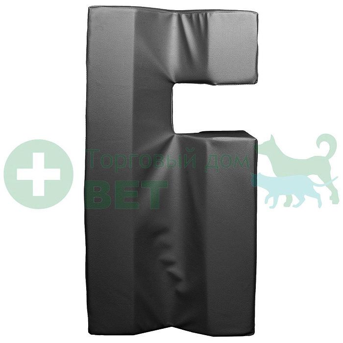 ТД ВЕТ Подушка для фиксации животных при кардио и узи-процедурах 900х450х300h мм (кож.зам. черный)