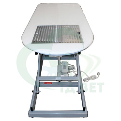 ТД ВЕТ Стол ветеринарный стоматологический VETBOT-102 с решеткой, 1470x620x(340-1190)h мм (каркас белый)