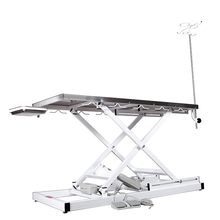 ТД ВЕТ Стол VETBOT-72.1300 без слива, со штативом, электр., 1300x600x(330- 1050)h мм (каркас серый, пульт ручной)