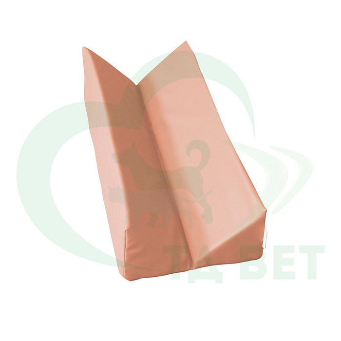 ТД ВЕТ Подушка для фиксации животных треугольная 680х150х150h мм (кож.зам, бежевый)