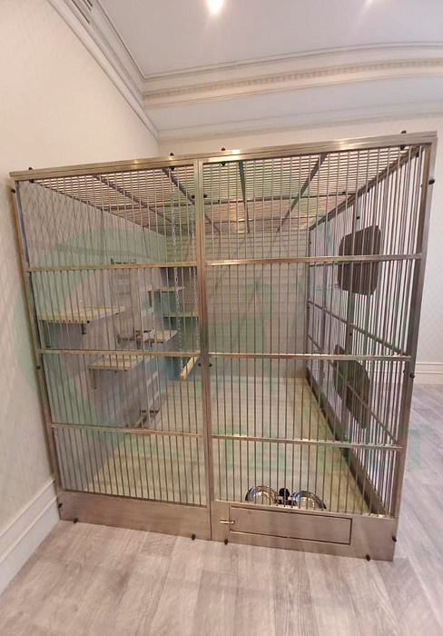 ТД ВЕТ Вольер для приматов, разборный, 2100х1800х1900h