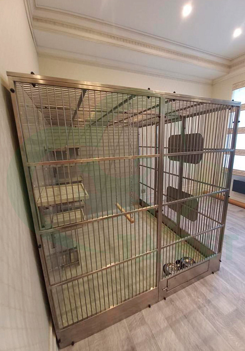 ТД ВЕТ Вольер для приматов, разборный, 2100х1800х1900h