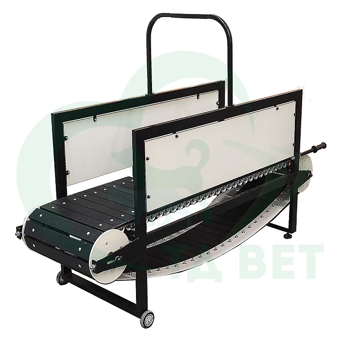 ТД ВЕТ Профессиональный беговой тренажёр для собак FriskyPet Модель 4 (размер бегового полотна 390х1400мм)