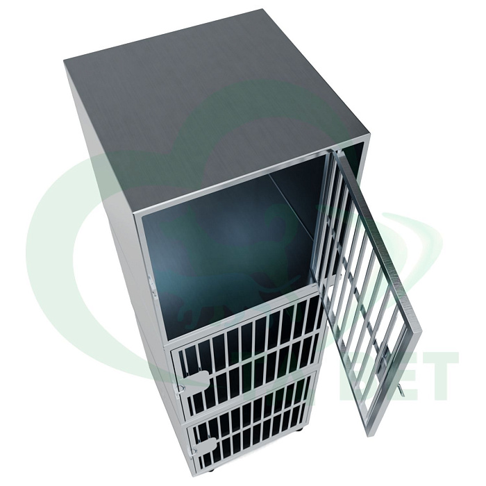 ТД ВЕТ Optima 3 Модуль на 3 клетки 600х600х1860(1960) мм с колесами.