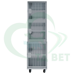 ТД ВЕТ Optima 3.1 Модуль на 3 клетки 600х750(600)х2060(2160) мм с колесами