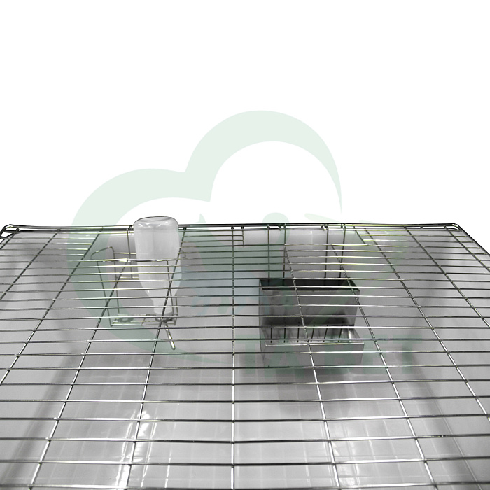 ТД ВЕТ Стеллаж для вивария, трехуровневый с клетками 990x650x1375(1500)h на колесах