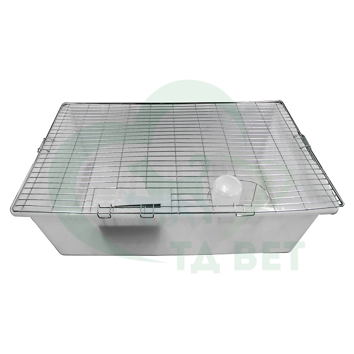 ТД ВЕТ Стеллаж для вивария, трехуровневый с клетками 990x650x1375(1500)h на колесах