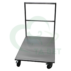 ТД ВЕТ Тележка из нержавеющей стали на колесах 900х600хх850h