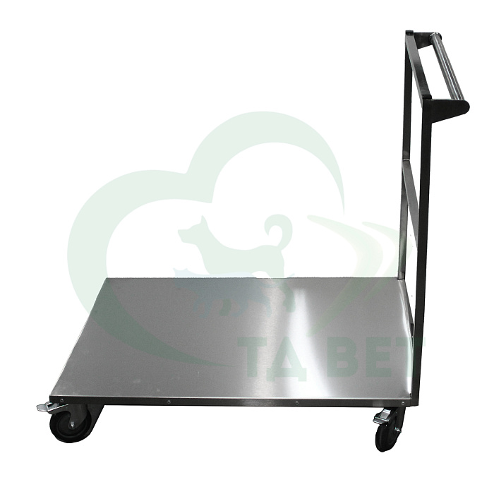 ТД ВЕТ Тележка из нержавеющей стали на колесах 900х600хх850h