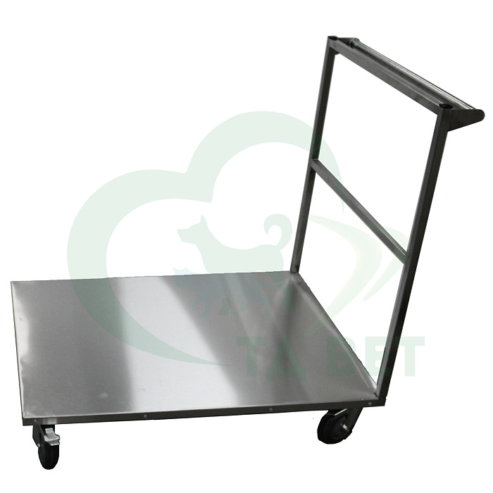 ТД ВЕТ Тележка из нержавеющей стали на колесах 900х600хх850h