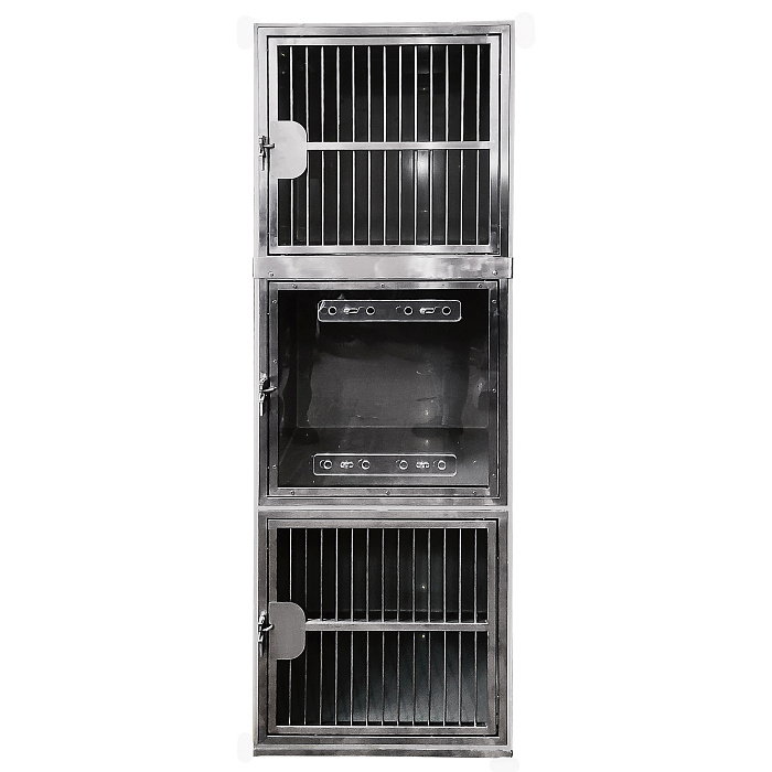 ТД ВЕТ Модуль клеток из полипропилена, 3х ярусный из 3 клеток (верхняя съемная) 1/1/1, 600x600x1800(1970)h