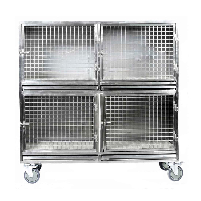 ТД ВЕТ Модуль клеток из нерж. стали, 2х ярусный из 4 клеток 2/2, 1200х500х1070(1190)h