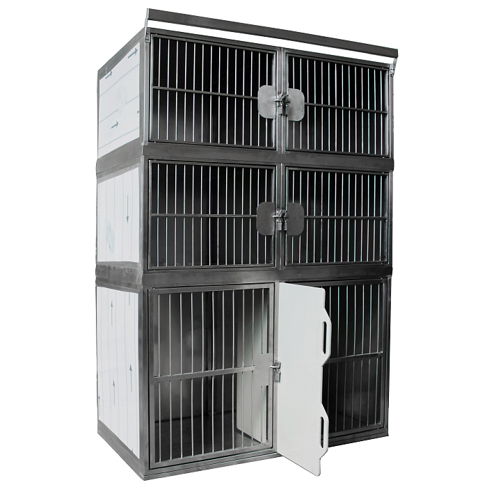 ТД ВЕТ Модуль из 6 клеток из нерж. стали 1200x700x1800(1880)h мм