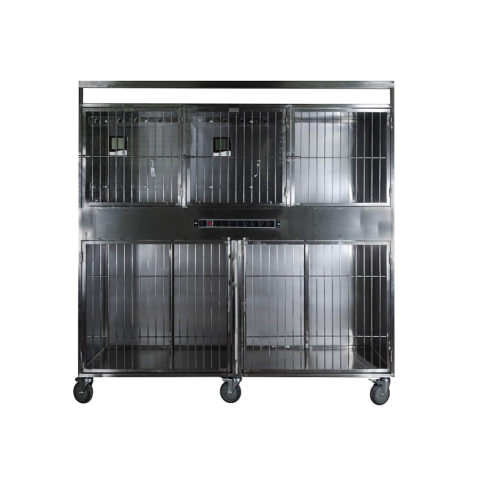 ТД ВЕТ Модуль клеток из нерж. стали, 2х ярусный из 5 клеток 2/3, 1800х600х1550(1850)h