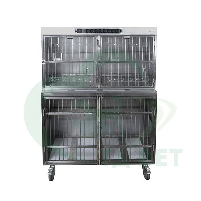 ТД ВЕТ Модуль клеток из нержавеющей стали, 2х ярусный  из 4 клеток 2/2, 1200х650(550)х1620(1780)h