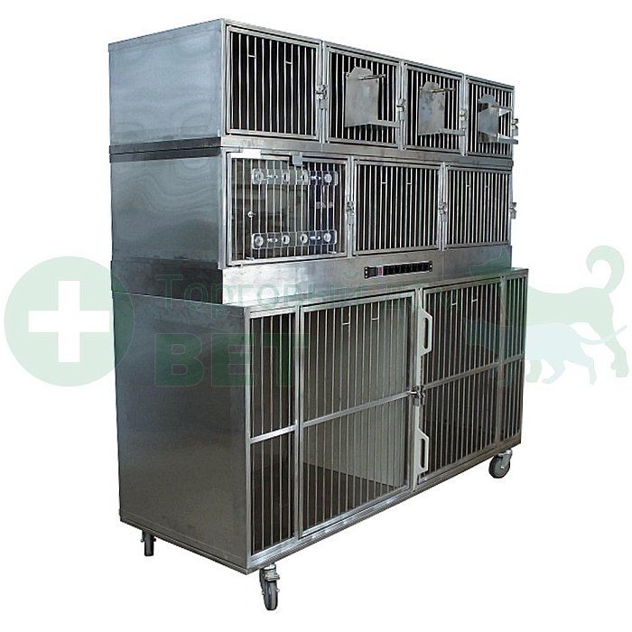 ТД ВЕТ  Модуль клеток из нерж. стали, 3х ярусный  из 9 клеток 2/3/4, 2000х700(600)х1800(1960h))