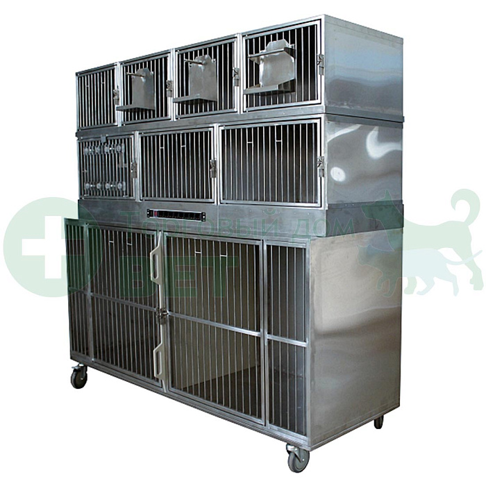ТД ВЕТ  Модуль клеток из нерж. стали, 3х ярусный  из 9 клеток 2/3/4, 2000х700(600)х1800(1960h))