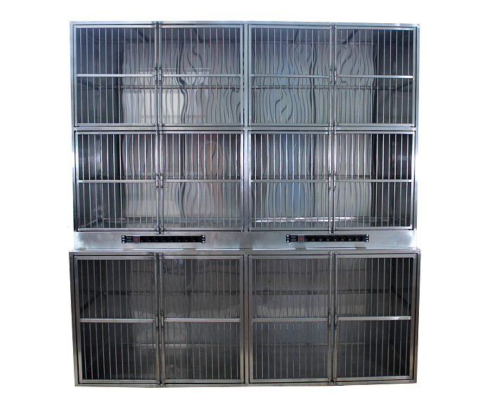 ТД ВЕТ Модуль клеток из нерж. стали, 3х ярусный из 6 клеток 2/2/2, 2000х700(600)2100-2120h