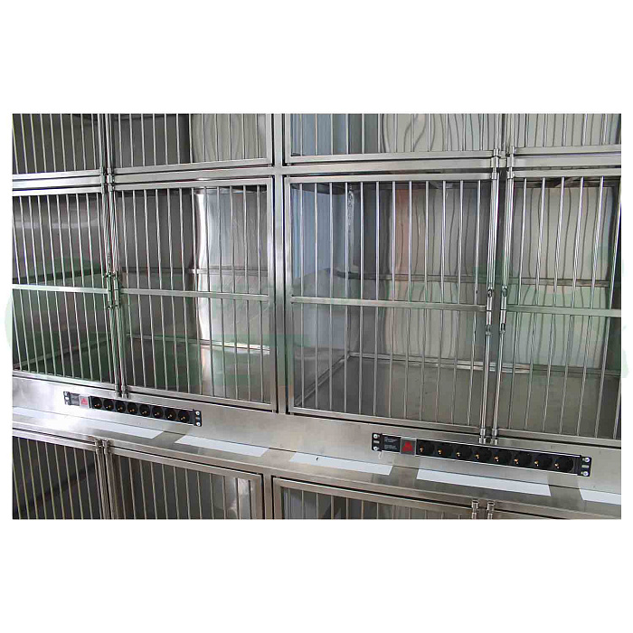 ТД ВЕТ Модуль клеток из нерж. стали, 3х ярусный из 6 клеток 2/2/2, 2000х700(600)2100-2120h