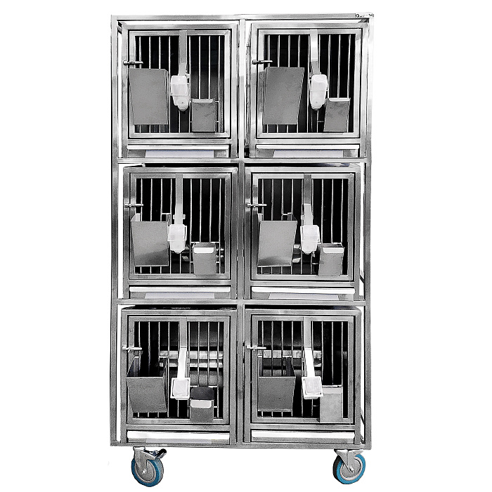 ТД ВЕТ Модуль из 6 клеток из нерж. стали, 940х650х1720(1880)h