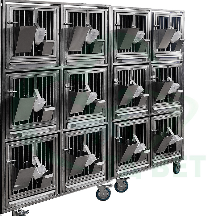 ТД ВЕТ Модуль из 6 клеток из нерж. стали, 940х650х1720(1880)h