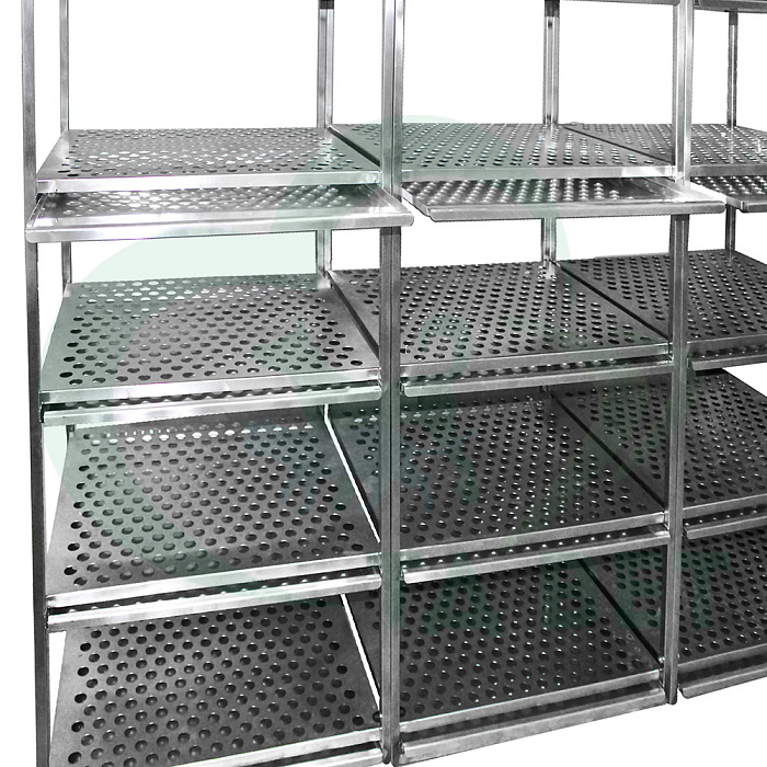 ТД ВЕТ Стеллаж-сушилка из нержавеющей стали, 2100х620х2110(2210) h