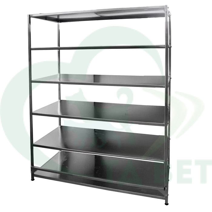 ТД ВЕТ Стеллаж 6 полок  разборный 1300х600х1680(1790)h на колесах