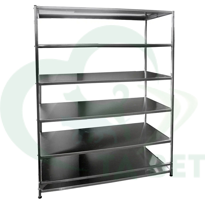 ТД ВЕТ Стеллаж 6 полок  разборный 1300х600х1680(1790)h на колесах