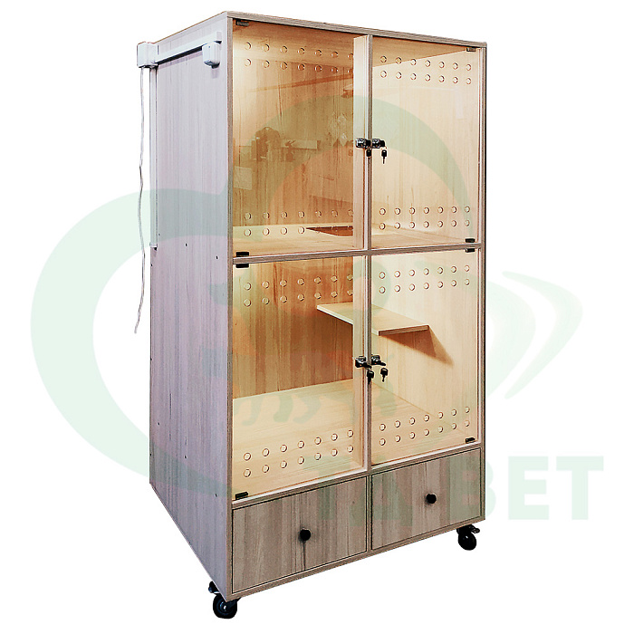 ТД ВЕТ Бокс для Зоогостиниц для кошек из ЛДСП, 1000х750х1750(1850)h