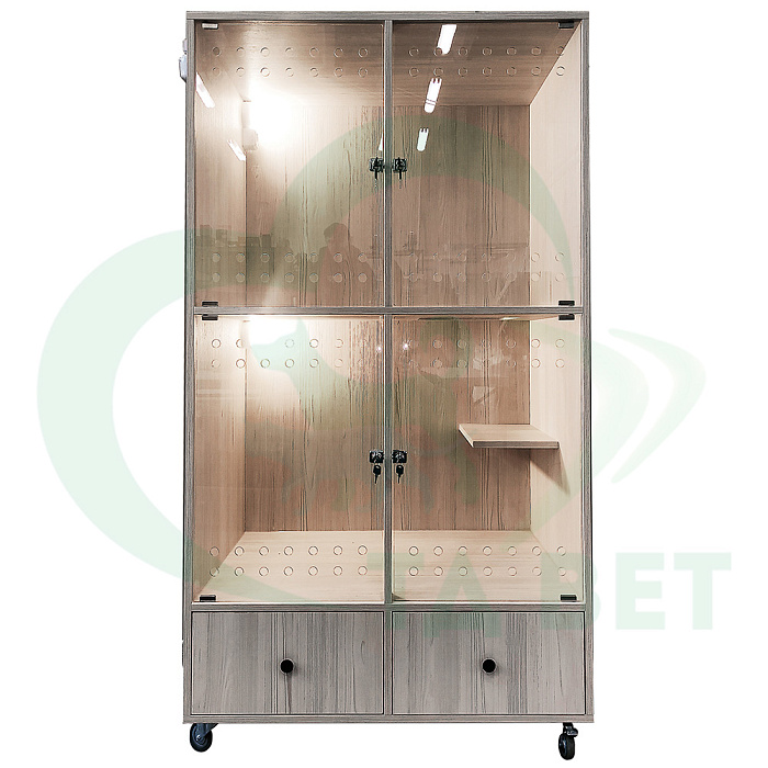 ТД ВЕТ Бокс для Зоогостиниц для кошек из ЛДСП, 1000х750х1750(1850)h