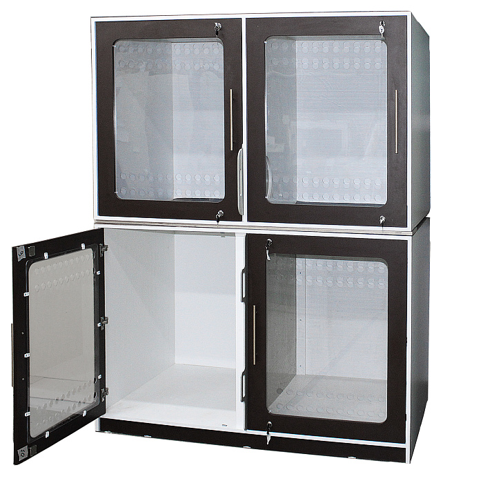 ТД ВЕТ Зоогостиница для животных из ЛДСП из 8 боксов 2900х960х1960h