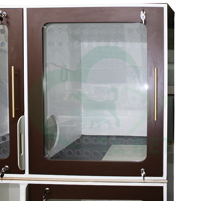 ТД ВЕТ Зоогостиница для животных из ЛДСП из 8 боксов 2900х960х1960h