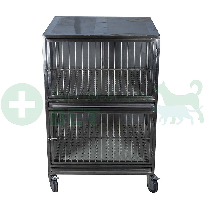 ТД ВЕТ Модуль клеток из нерж. стали, 2х ярусный из 2 клеток 1/1, 1200х750х1620(1770)h