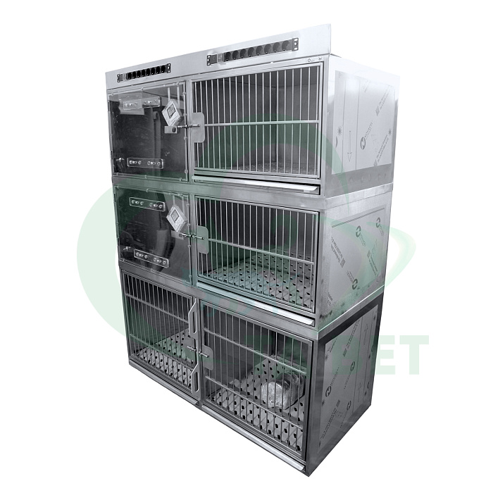 ТД ВЕТ Модуль из 6 клеток из нержавеющей стали 1500х700х1950(2110)мм