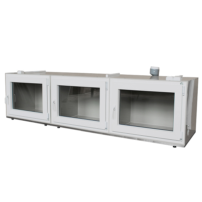 ТД ВЕТ Модуль из трех клеток для инфекционнного стационара, 2390х600х640h