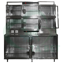 ТД ВЕТ Модуль из 8 клеток из нержавеющей стали 1600х700(500)х1940(2040)h