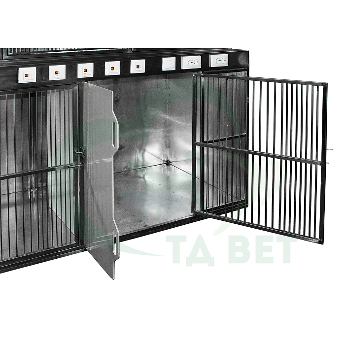 ТД ВЕТ(2) Модуль из 5 клеток из нерж. стали 2200х880(700)х1840(1860)h (пруток 30мм)