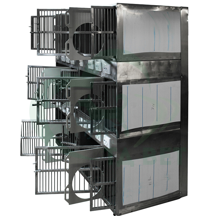 ТД ВЕТ Модуль из 6 клеток из нерж. стали 2000х700х1740(1760)h