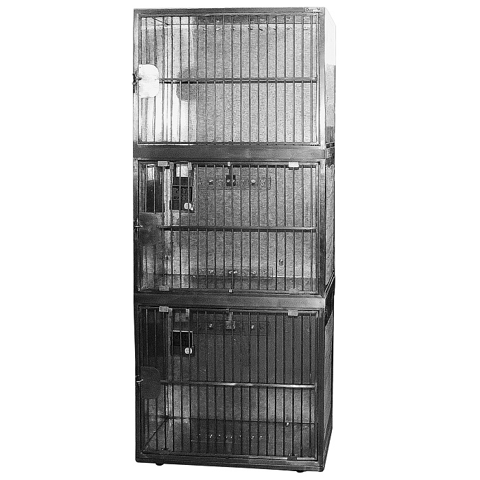 ТД ВЕТ Модуль из трех клеток из нерж. стали 800х500х1960h