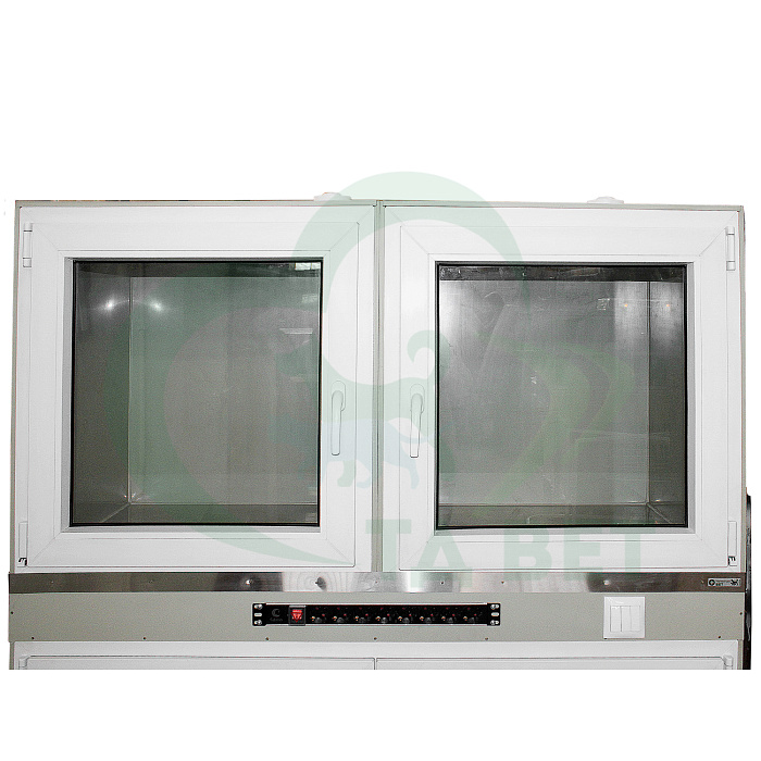 ТД ВЕТ Модуль из трех клеток для инфекционного стационара, 1470х900х1650(1810)h