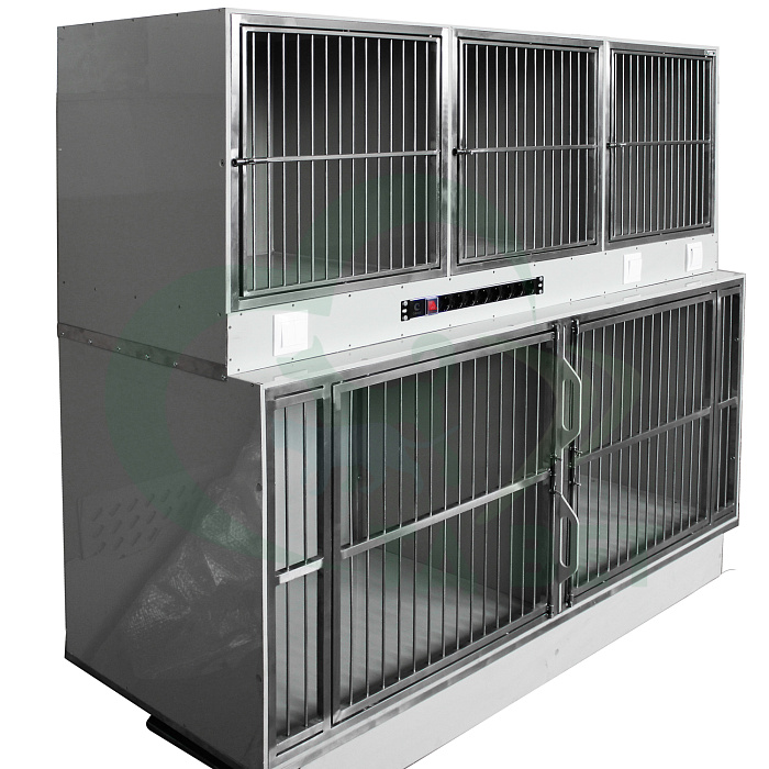 ТД ВЕТ Модуль из полипропилена из 5 клеток, разборный, с освещением 1800х600х1450(1750)h